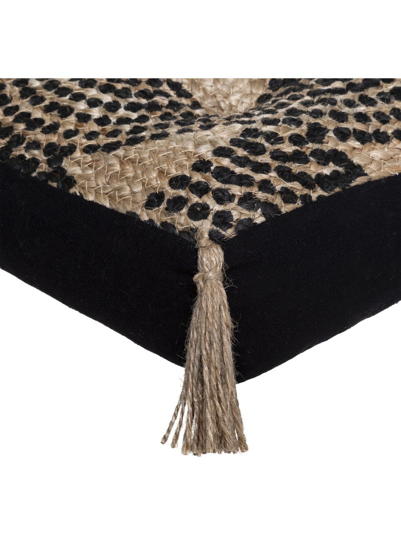 Coussin de sol Mandala Noir - Kiabi