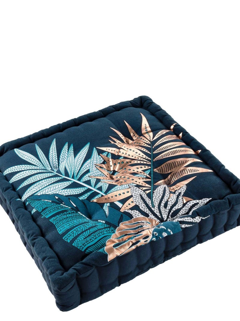 Coussin de sol matelassé Collection Alianor Bleu - Kiabi