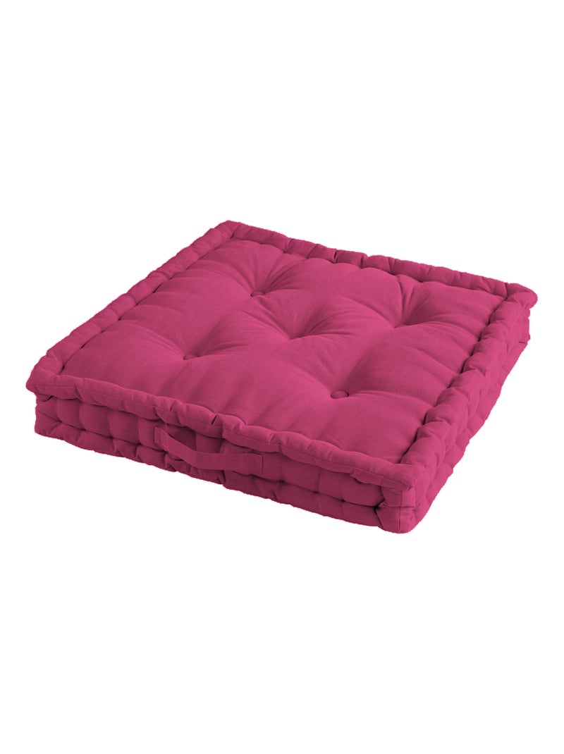 Coussin de sol matelasse collection Pacifica Rose framboise - Kiabi