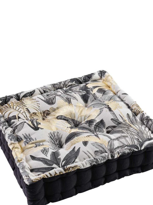 Coussin de sol matelasse Collection Tropic Palmiers - Kiabi