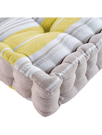 Coussin de sol Nature-Line jaune
