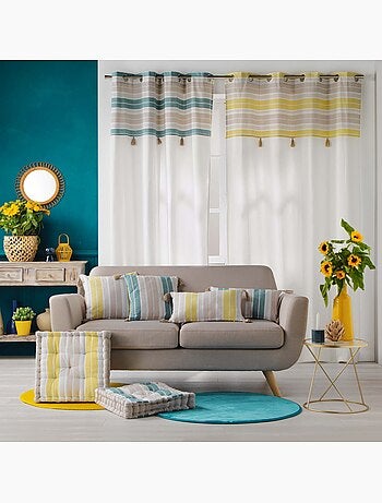 Coussin de sol Nature-Line jaune