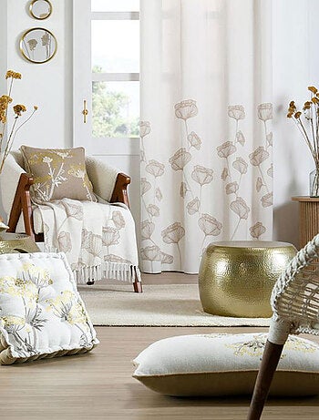 Coussin de sol nature or 40 cm