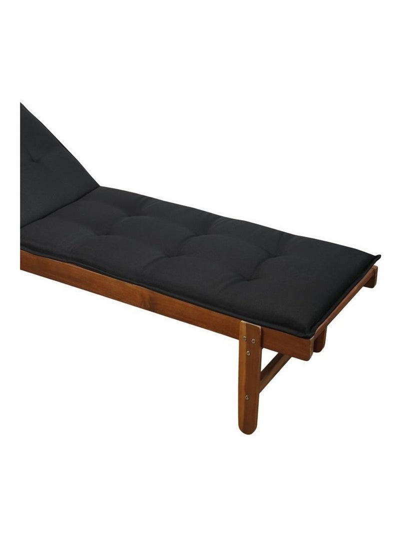 Coussin de sol ou Bain de soleil Collection Carbone Noir - Kiabi