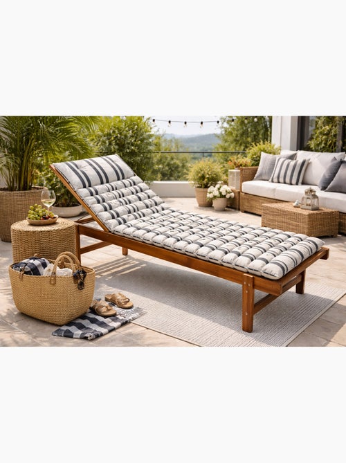Coussin de sol ou bain de soleil rayure - Kiabi