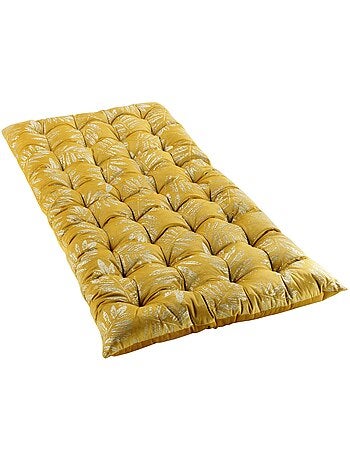 Coussin de sol ou Matelas de sol Adelor exotique jaune