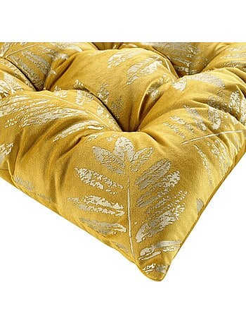 Coussin de sol ou Matelas de sol Adelor exotique jaune