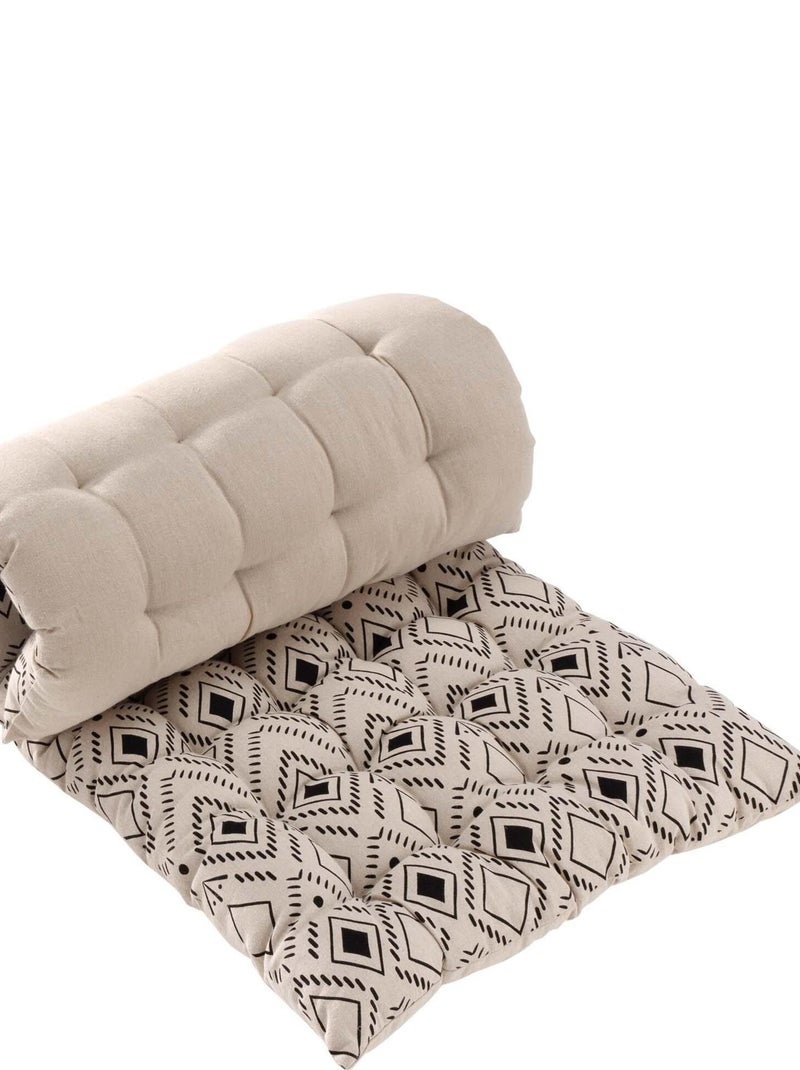 Coussin de sol ou Matelas de sol Collection Ethnic Malik Beige - Kiabi