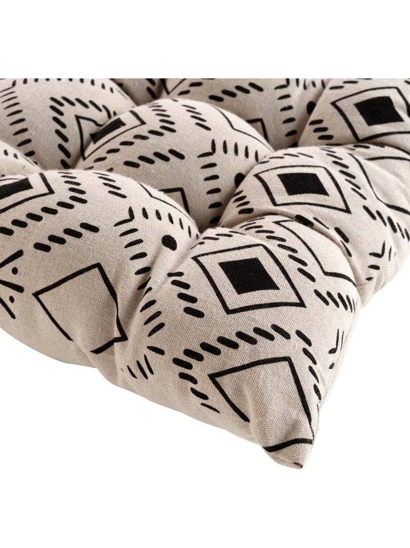 Coussin de sol ou Matelas de sol Collection Ethnic Malik Beige - Kiabi
