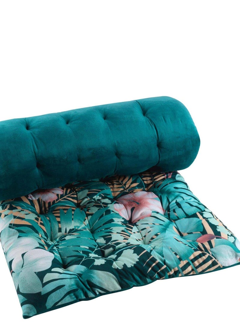 Coussin de sol ou Matelas de sol Collection Tropic Kelly Bleu - Kiabi