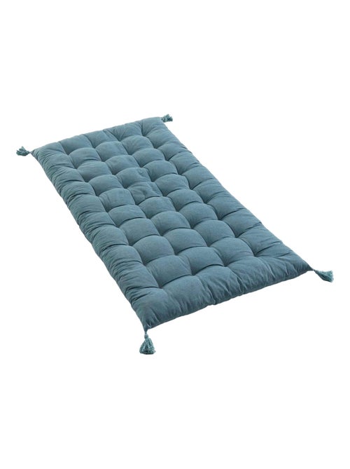 Coussin de sol ou matelas de sol pompons calisto bleu - Kiabi Coussin de sol ou matelas de sol pompons calisto bleu - Kiabi
