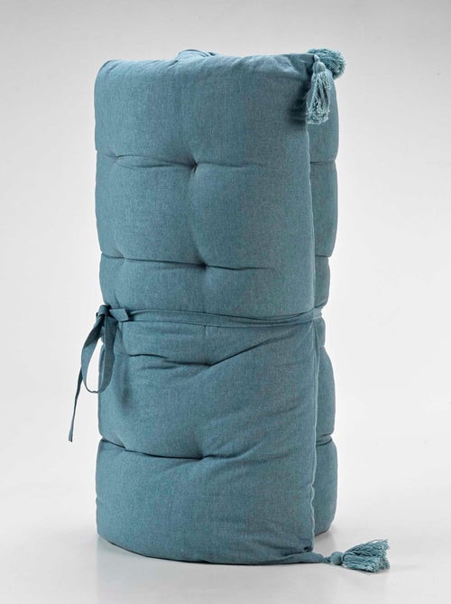 Coussin de sol ou matelas de sol pompons calisto bleu - Kiabi Coussin de sol ou matelas de sol pompons calisto bleu - Kiabi