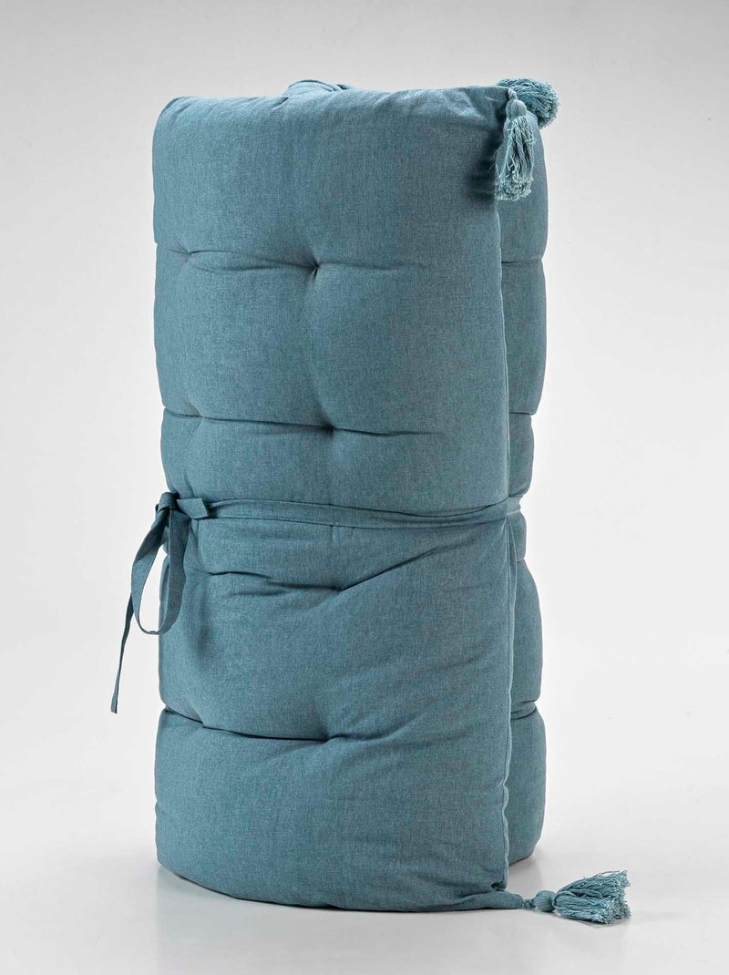 Coussin de sol ou matelas de sol pompons calisto bleu Bleu - Kiabi