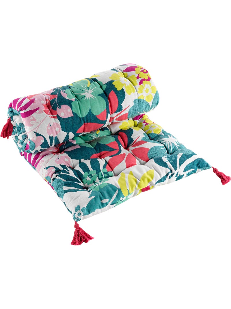 Coussin de sol ou Matelas de sol pompons Hawaina Rose - Kiabi