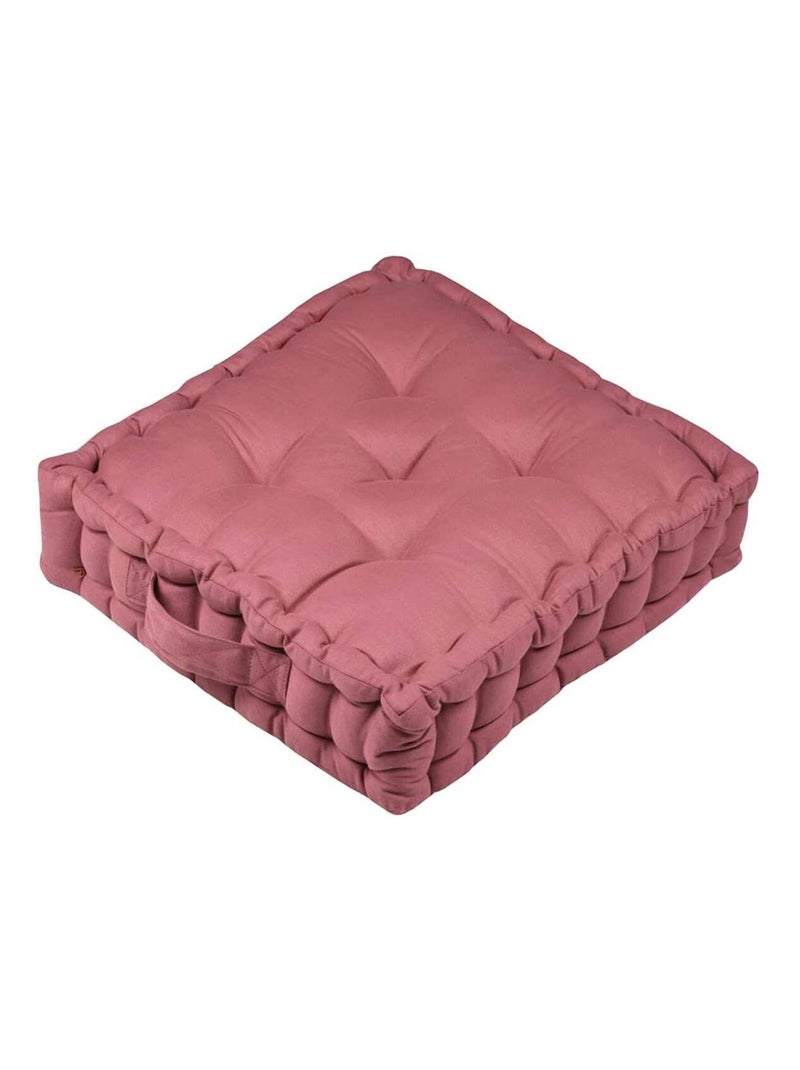 Coussin de sol Oxford Grenache  40 cm Rose - Kiabi