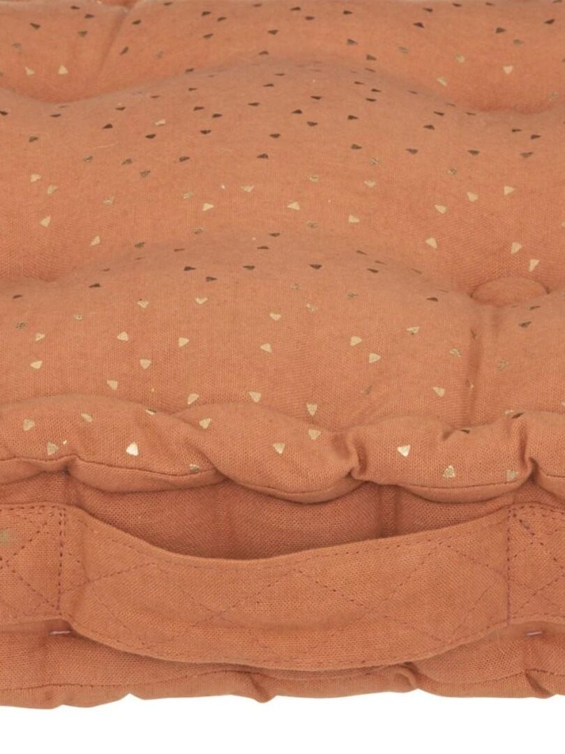 Coussin de sol Oya 40x40 cm terracotta Rouge - Kiabi