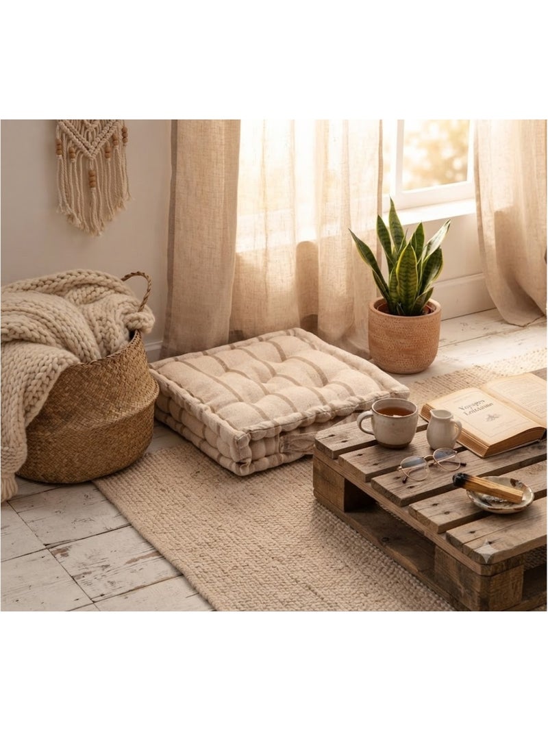 Coussin de sol st tropez Beige clair - Kiabi