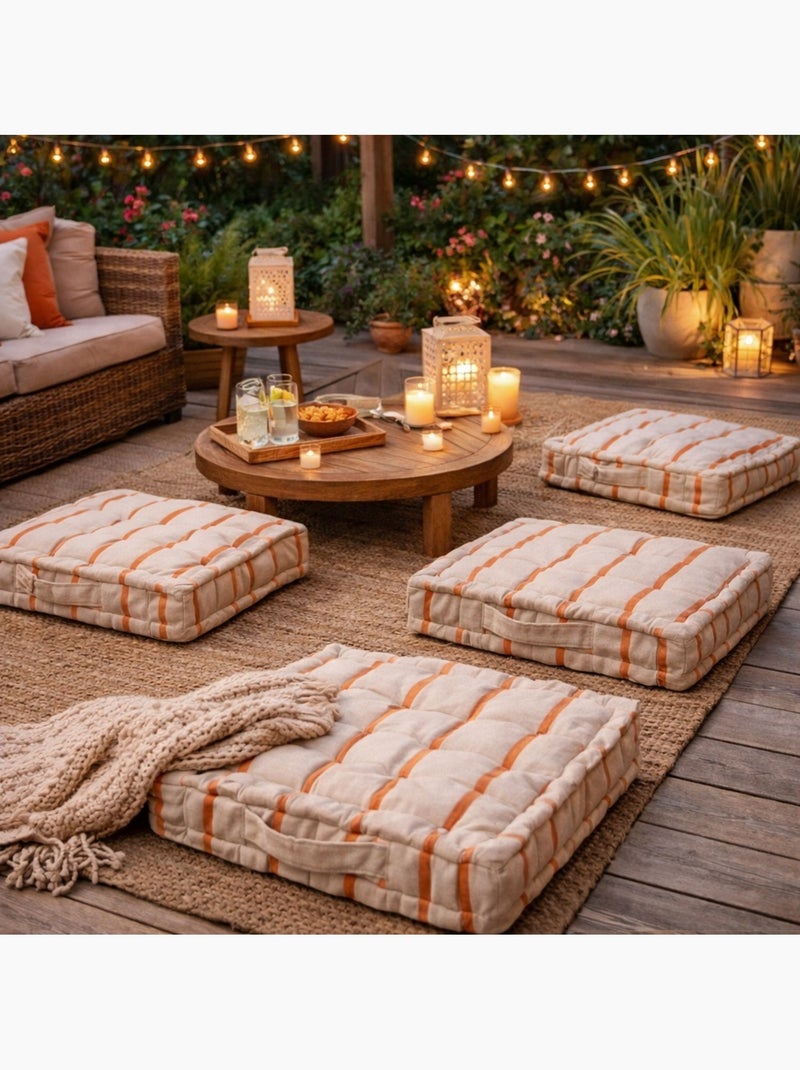 Coussin de sol St tropez Corail - Kiabi