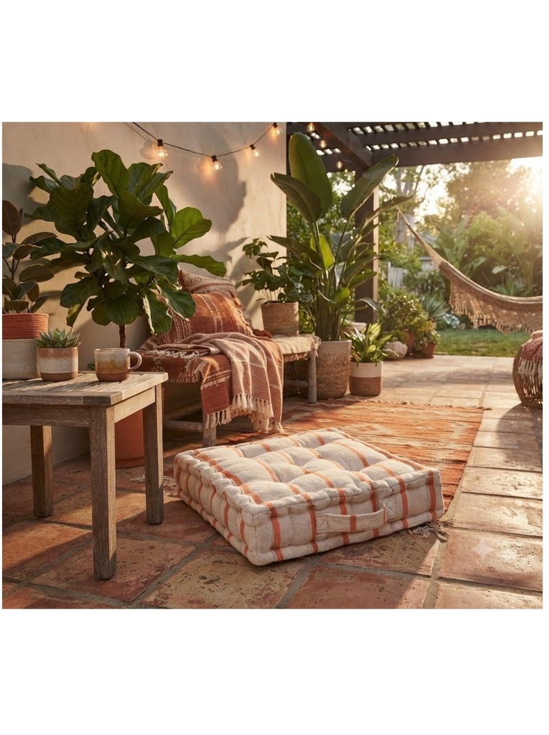 Coussin de sol st tropez Corail - Kiabi