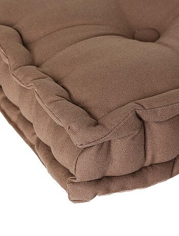 Coussin de sol taupe 40x40 cm