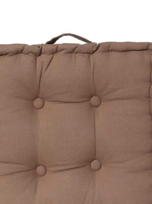 Coussin de sol taupe 40x40 cm - Kiabi Coussin de sol taupe 40x40 cm - Kiabi
