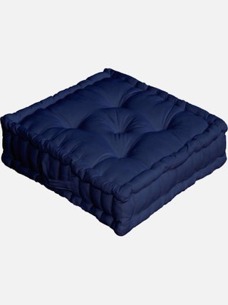 Coussin de sol uni bleu marine