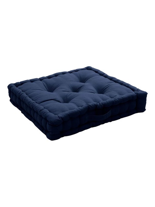 Coussin de sol uni en coton Panama - Kiabi
