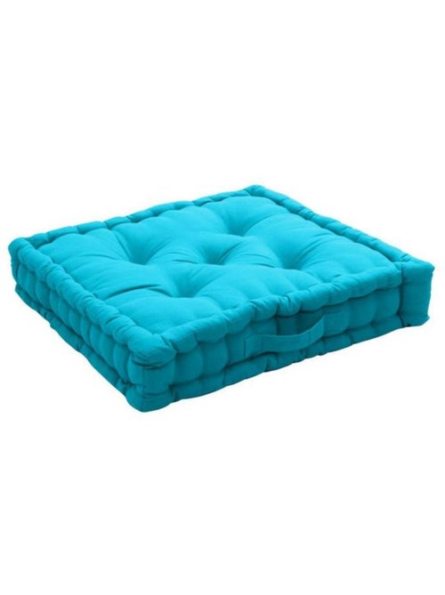 Coussin de sol uni en coton panama - Kiabi
