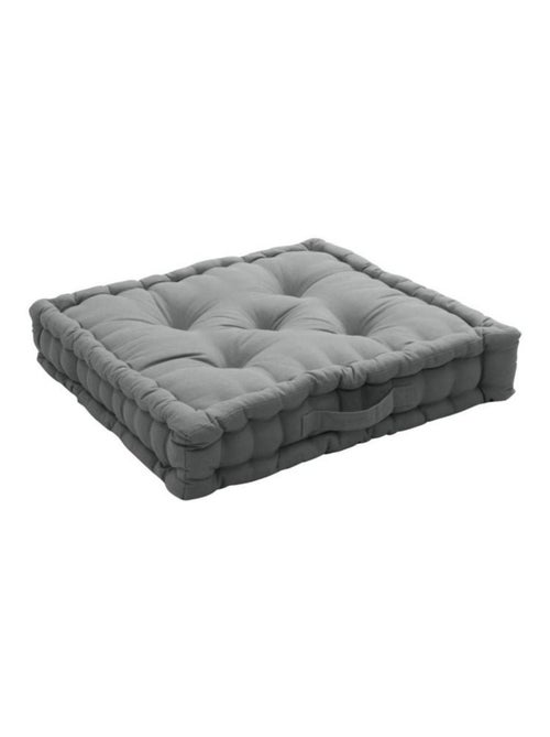 Coussin de sol uni en coton Panama - Kiabi