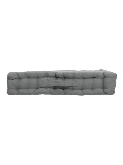 Coussin de sol uni en coton Panama - Kiabi