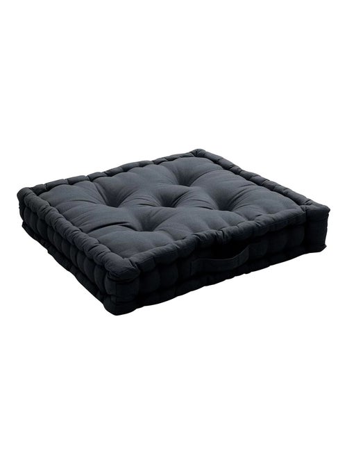 Coussin de sol uni en coton Panama - Kiabi