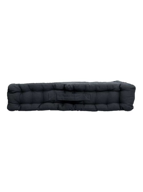 Coussin de sol uni en coton Panama - Kiabi