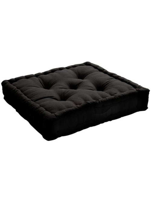 Coussin de sol uni en coton Panama - Kiabi