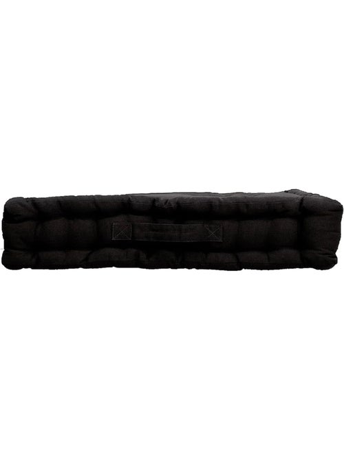 Coussin de sol uni en coton Panama - Kiabi