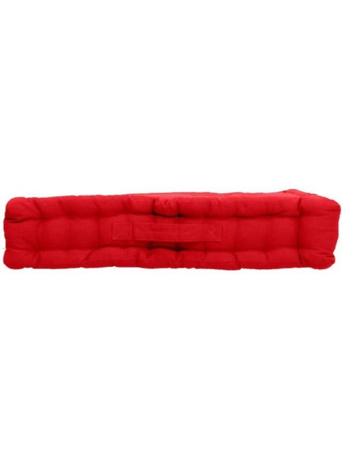 Coussin de sol uni en coton Panama - Kiabi