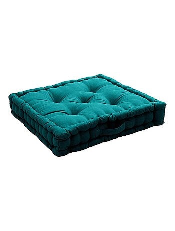 Coussin de sol uni en coton Panama