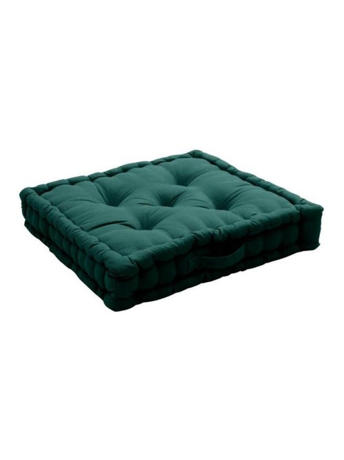 Coussin de sol uni en coton Panama - Kiabi