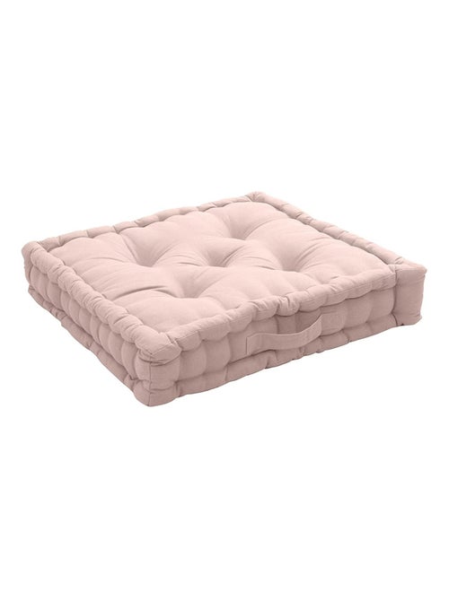 Coussin de sol uni en coton Panama - Kiabi