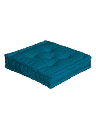 Coussin de sol uni en pur coton