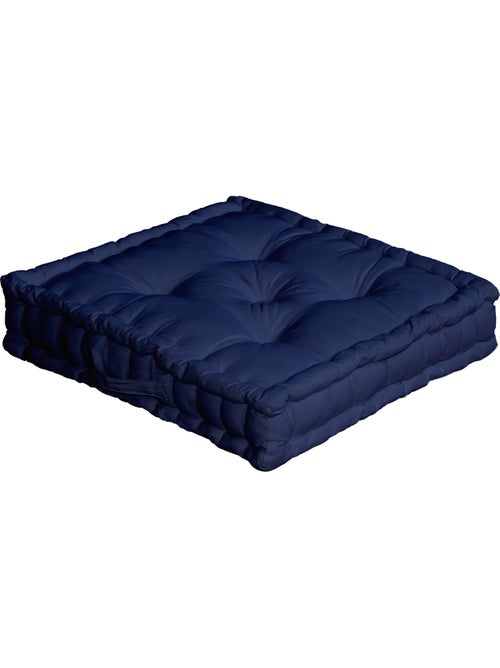 Coussin de sol uni en pur coton - Kiabi