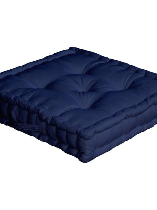 Coussin de sol uni en pur coton - Kiabi