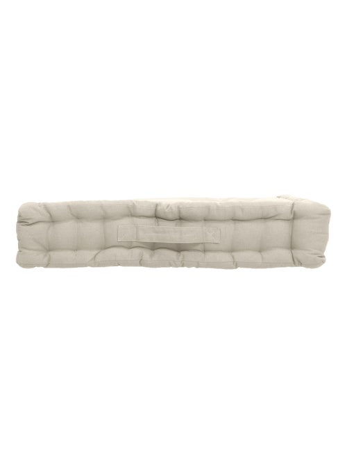 Coussin de sol uni en pur coton - Kiabi