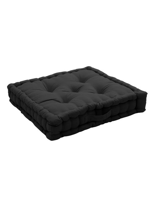 Coussin de sol uni en pur coton - Kiabi
