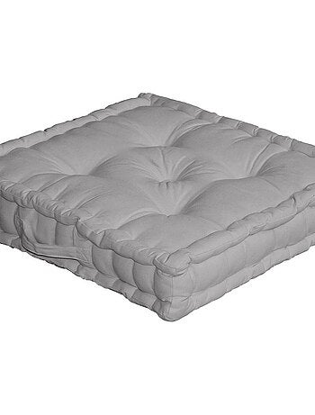 Coussin de sol uni en pur coton