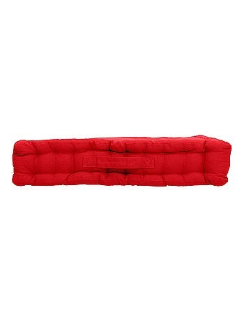 Coussin de sol uni en pur coton