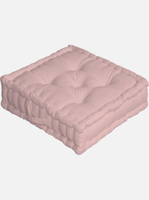 Coussin de sol uni en pur coton - Kiabi