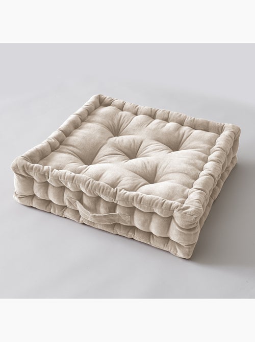 Coussin de sol – Velours de Coton – Doux et moelleux - César - Kiabi