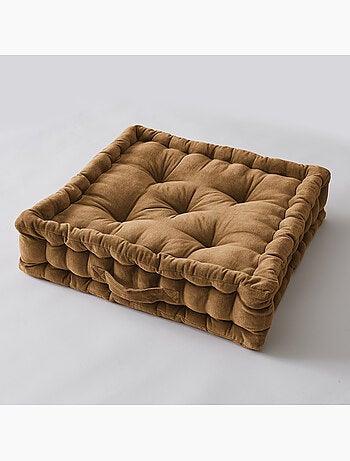 Coussin de sol – Velours de Coton – Doux et moelleux - César