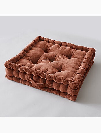 Coussin de sol – Velours de Coton – Doux et moelleux - César