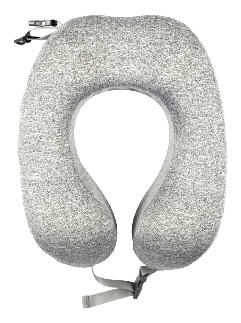 Coussin de voyage à mémoire de forme enroulable Gris - Kiabi